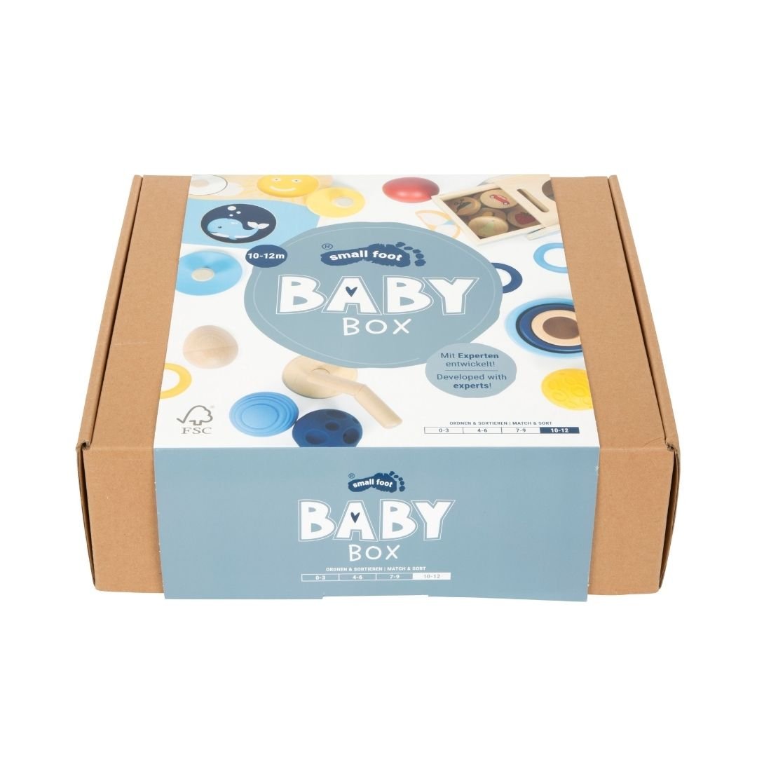 SMALL FOOT Baby-Box - 10 - 12 Monate „Ordnen & Sortieren“ - wunderwunsch