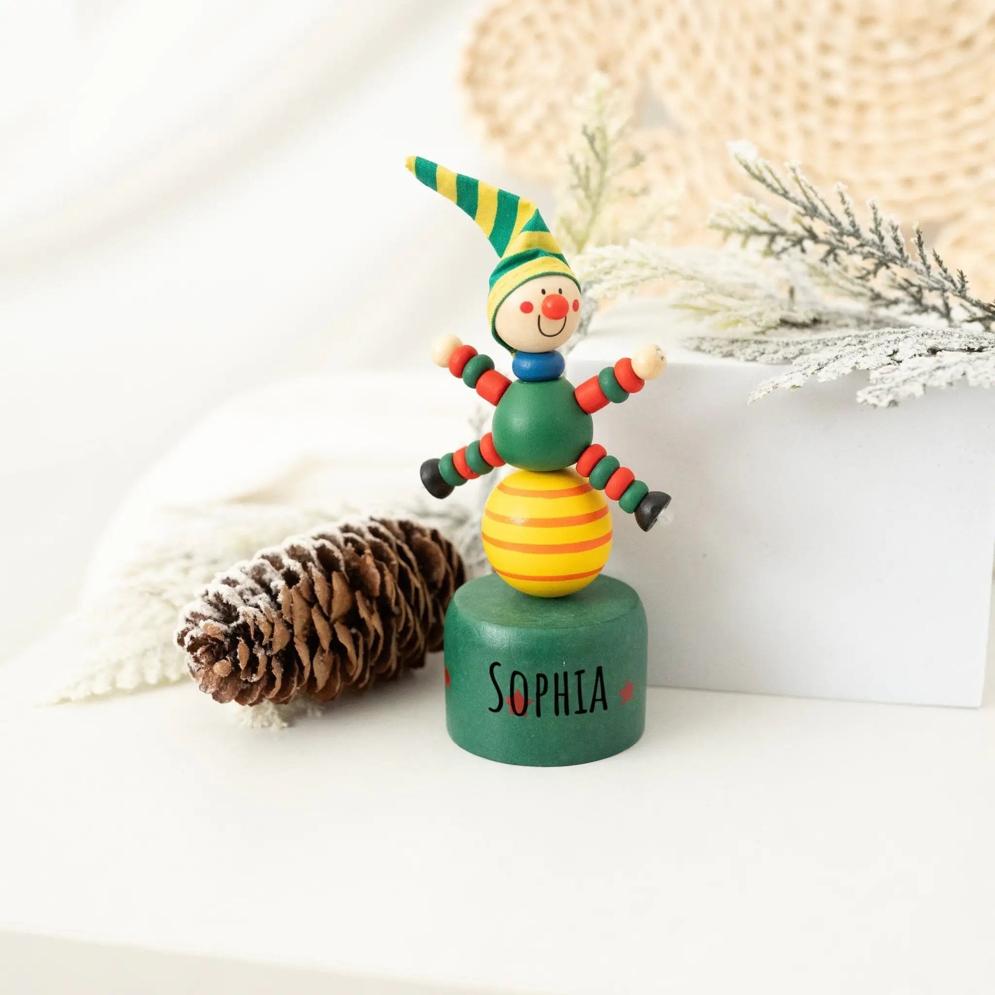 SMALL FOOT Drückerfiguren - Weihnachten - wunderwunsch