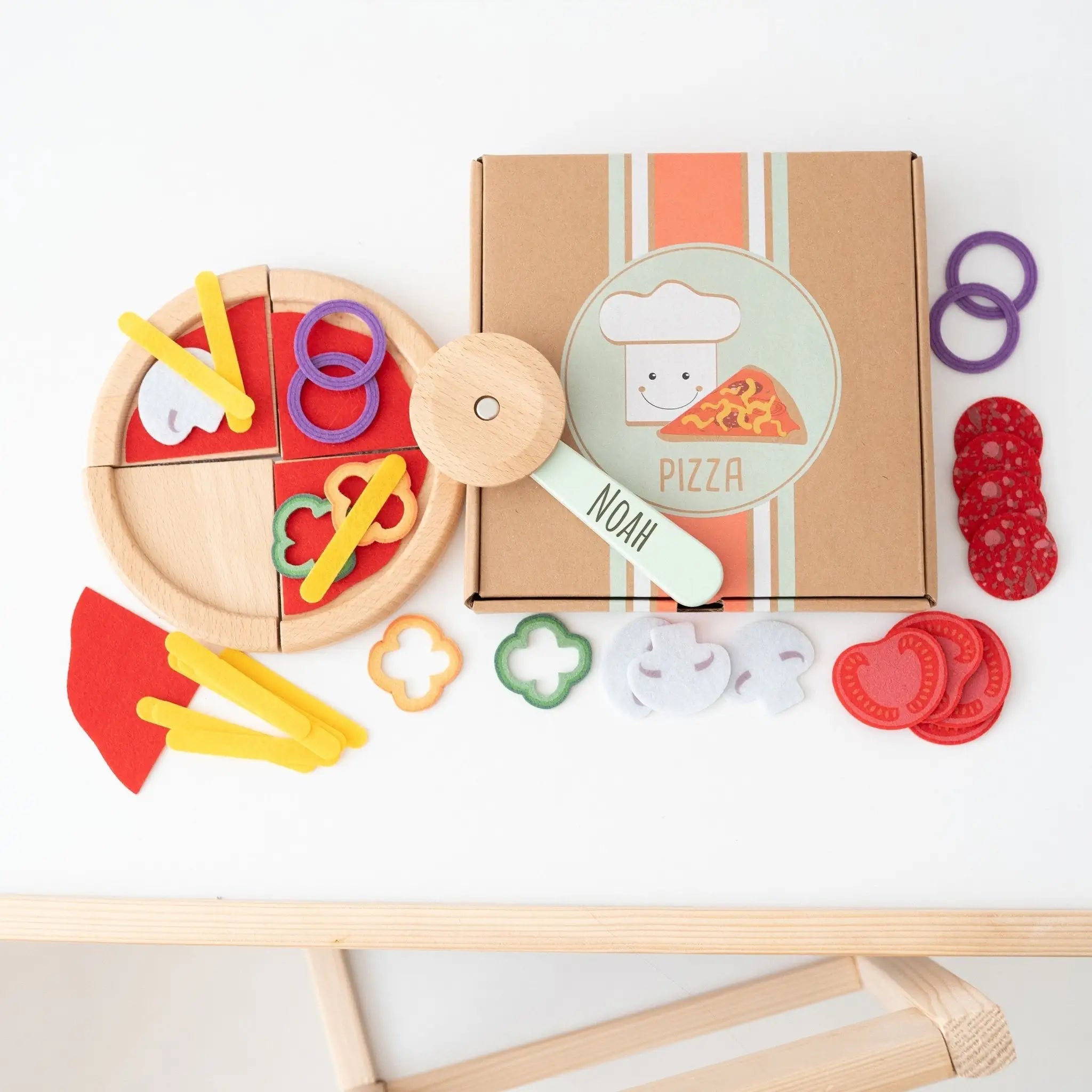 SMALL FOOT Pizza - Set personalisierbar - wunderwunsch