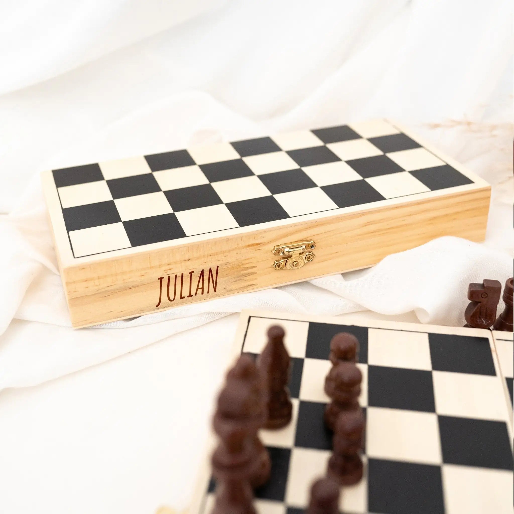 SMALL FOOT Schach Spiel "Standard" personalisierbar - wunderwunsch