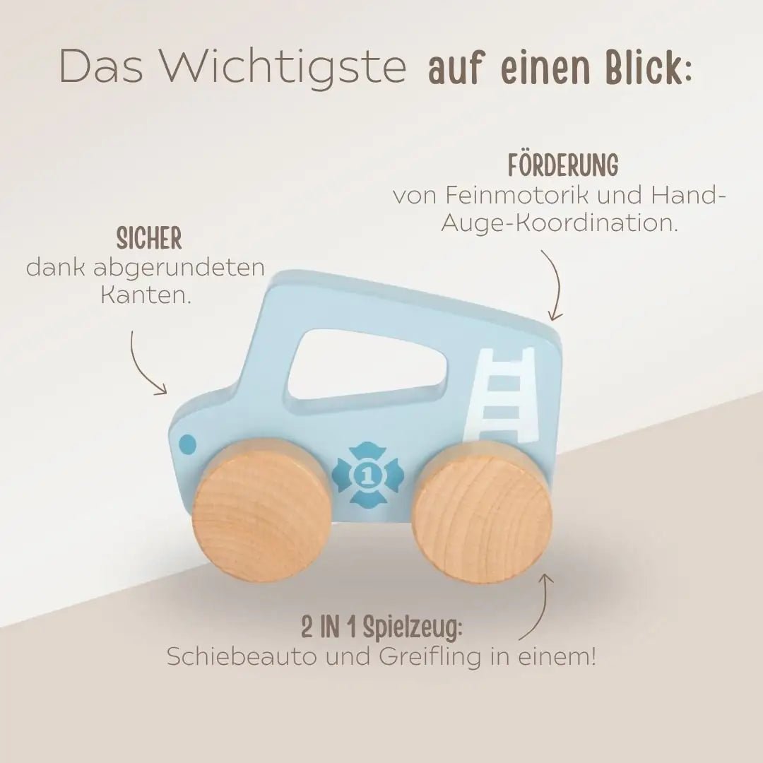 SMALLFOOT Schiebeauto personalisierbar - wunderwunsch