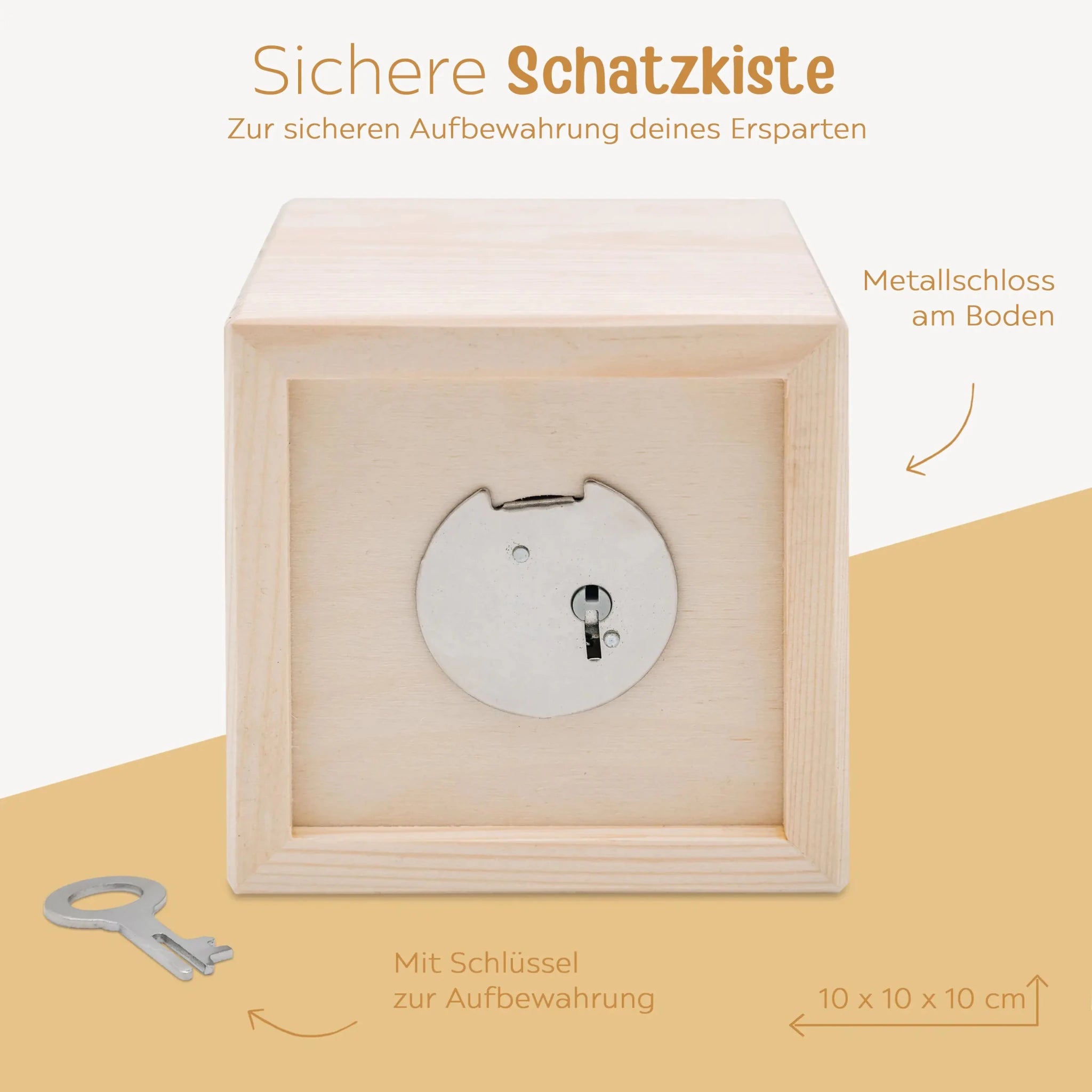 Spardose Holz personalisiert - Tier Gravur - wunderwunsch