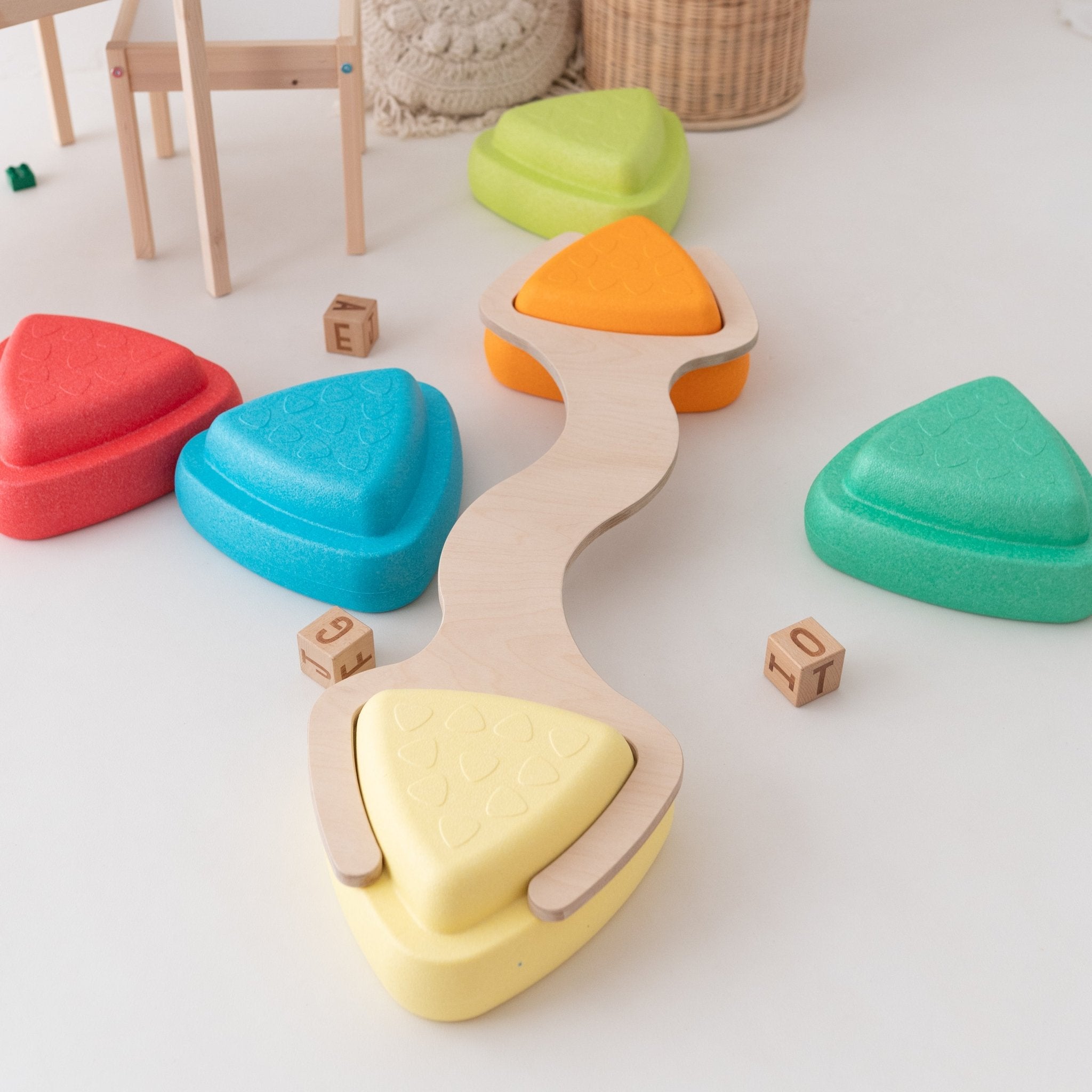STAPELWELT Abenteuerbrücke für NATTOU Blocky Balance Spielsteine - wunderwunsch
