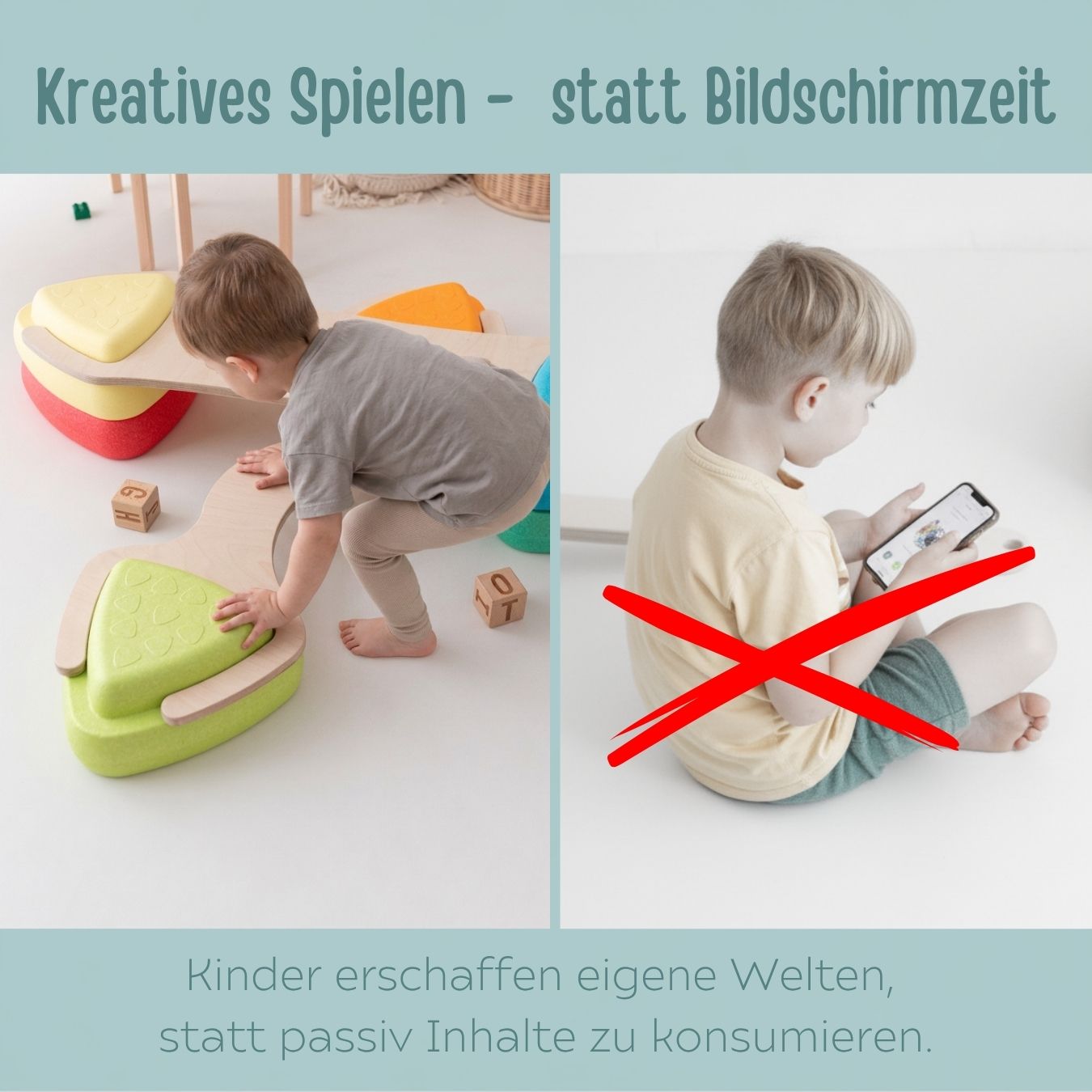 STAPELWELT Abenteuerbrücke für NATTOU Blocky Balance Spielsteine - wunderwunsch
