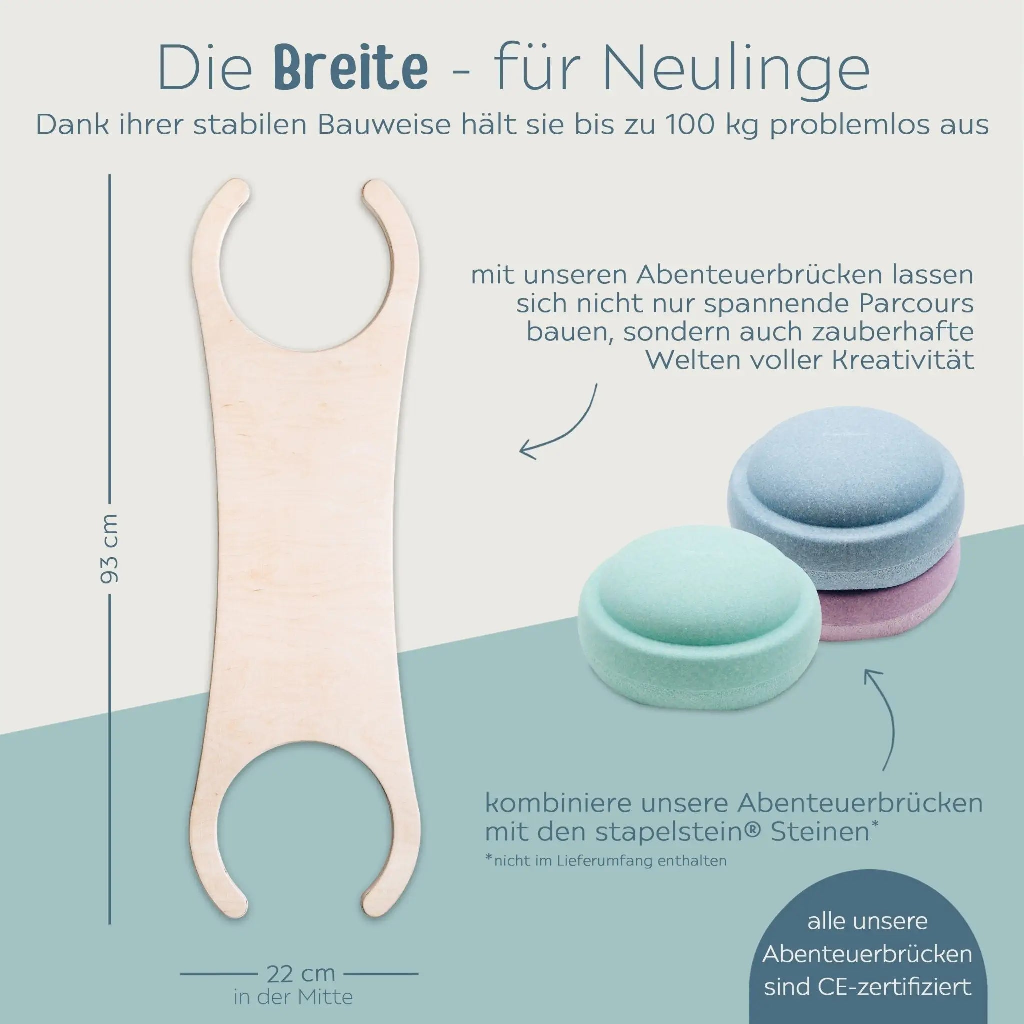 STAPELWELT Abenteuerbrücke für stapelstein® - wunderwunsch