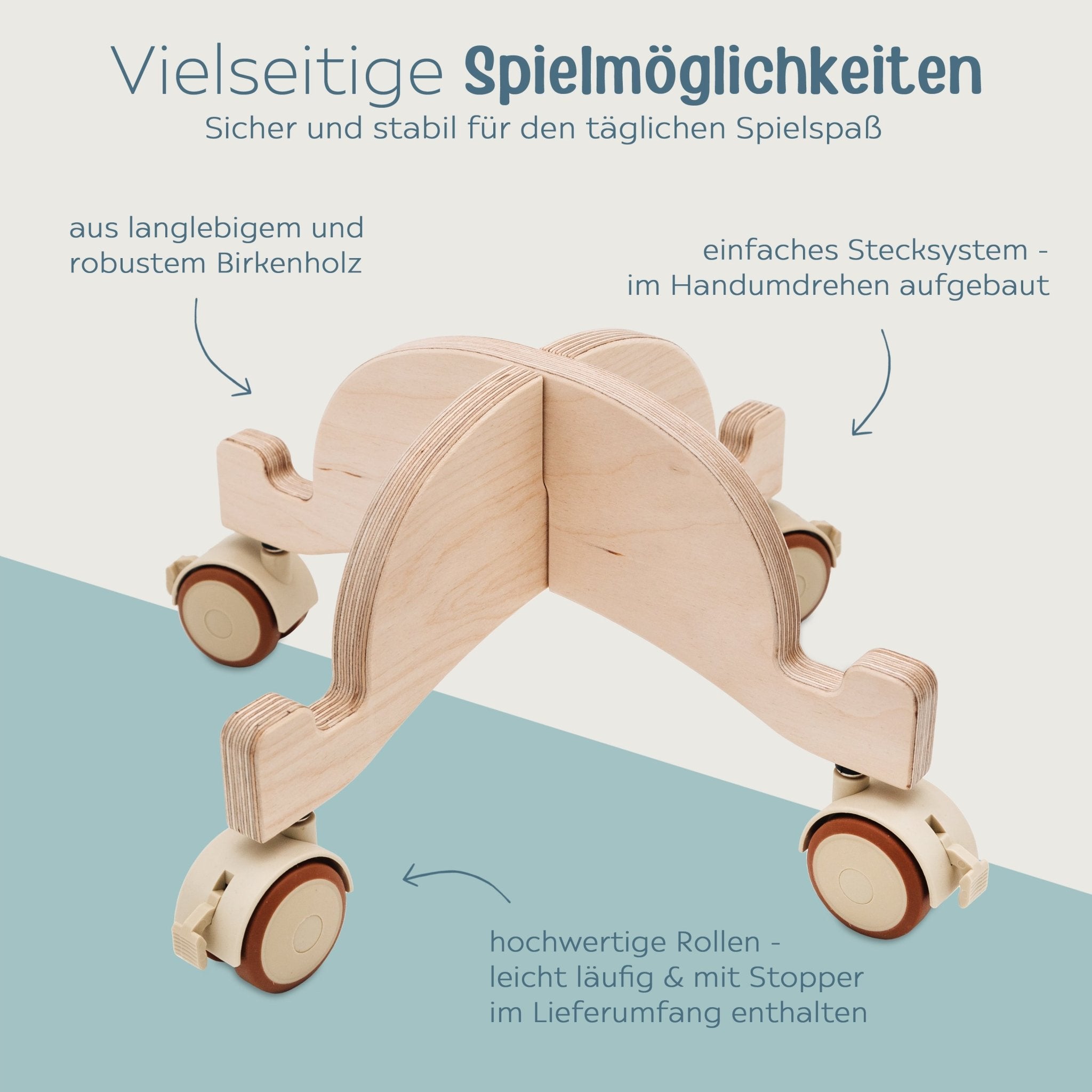Stapelwelt-Bundle Action: Abenteuerbrücke + Abenteuerroller - wunderwunsch