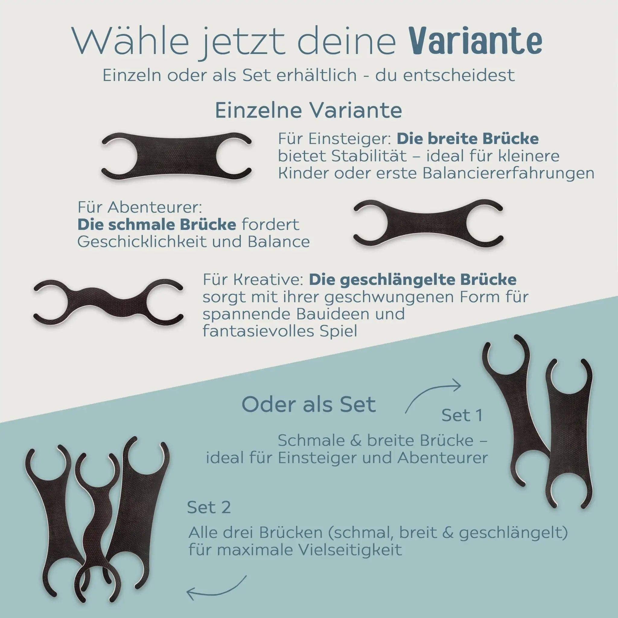 STAPELWELT Outdoor Abenteuerbrücke für stapelstein® - wunderwunsch