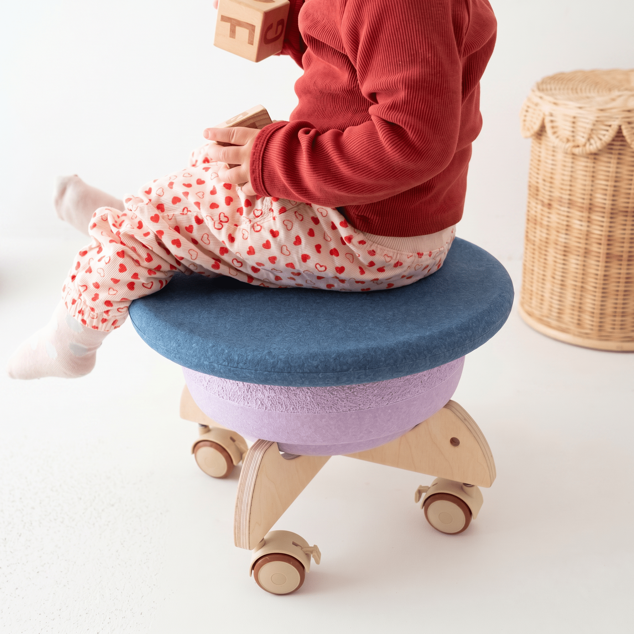 STAPELWELT Rollhocker 2.0 aus Holz - wunderwunsch