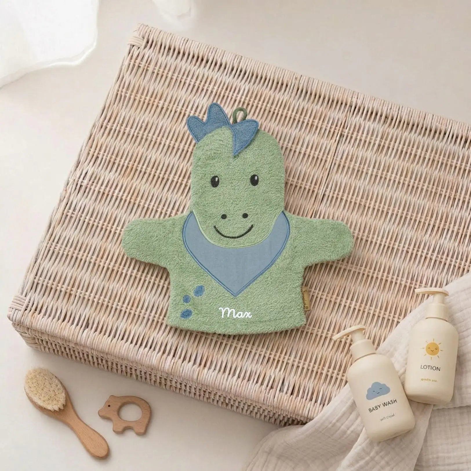 STERNTALER Waschhandschuh Tier Frottee personalisierbar - wunderwunsch