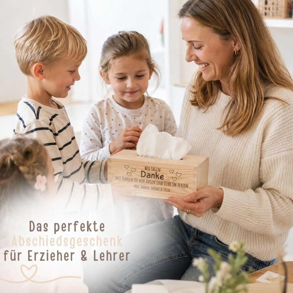 Taschentücherbox - Wir sagen Danke - wunderwunsch
