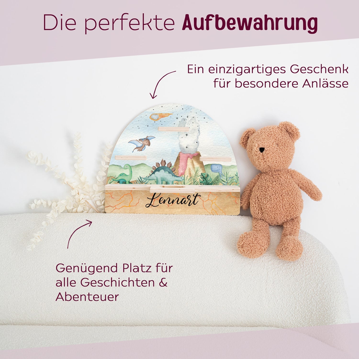 Toniebox Regal Holz - Dinos - wunderwunsch
