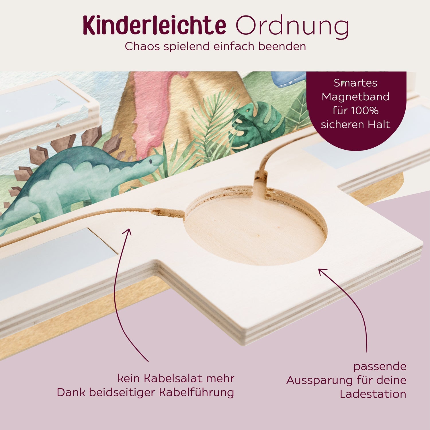 Toniebox Regal Holz - Dinos - wunderwunsch