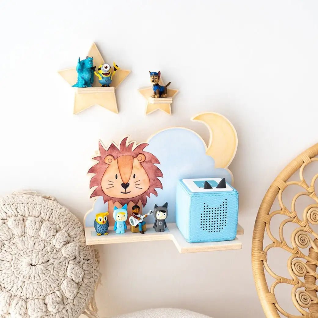 Toniebox Regal Holz - Wolkentier Aquarell - wunderwunsch
