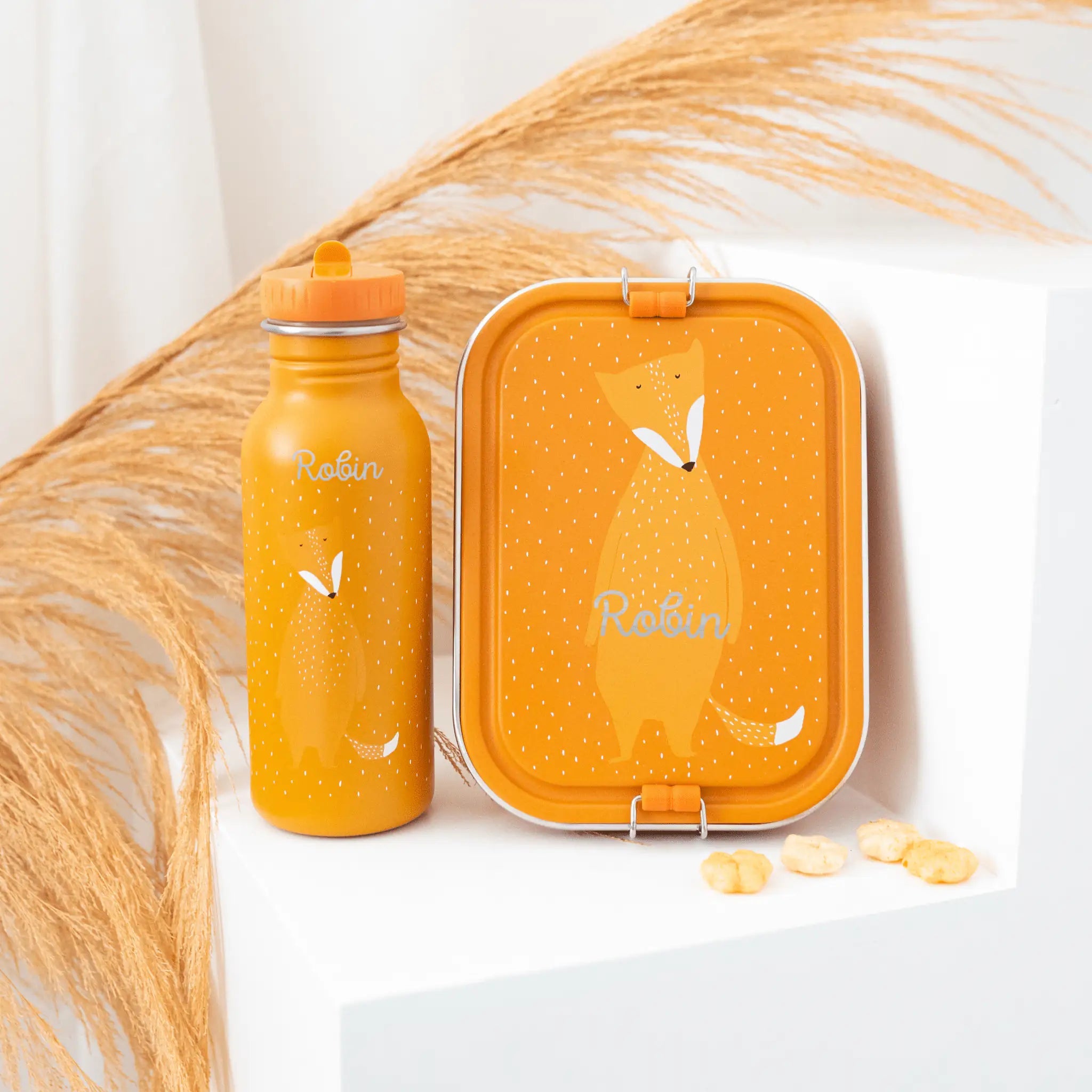 TRIXIE Lunch - Set - Brotdose & Trinkflasche - Fuchs - wunderwunsch