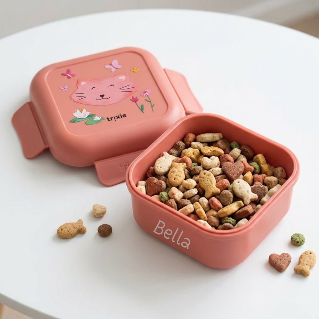 TRIXIE Snackdose mit Clips personalisiert - wunderwunsch