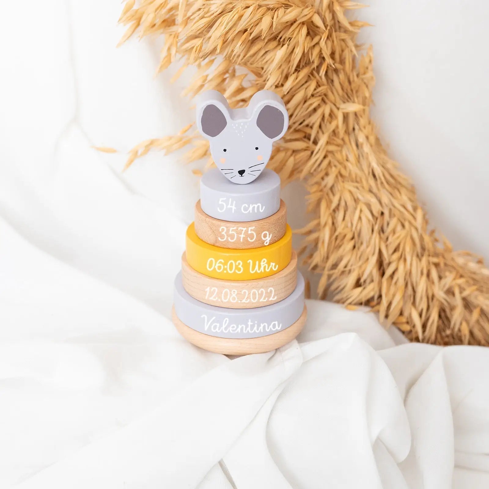 TRIXIE Stapelturm Holz Tiere personalisiert - wunderwunsch