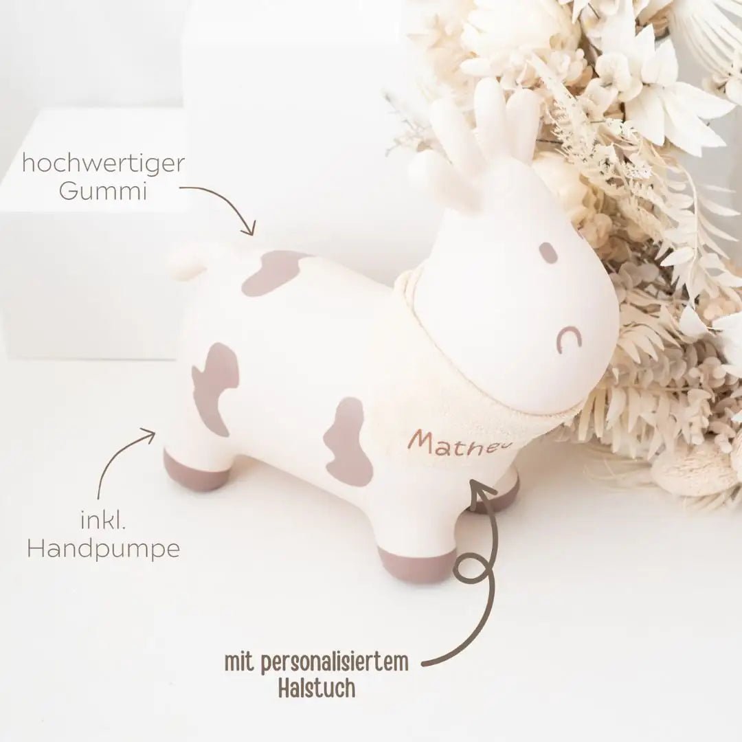 TRYCO Hüpfkuh personalisierbar - wunderwunsch