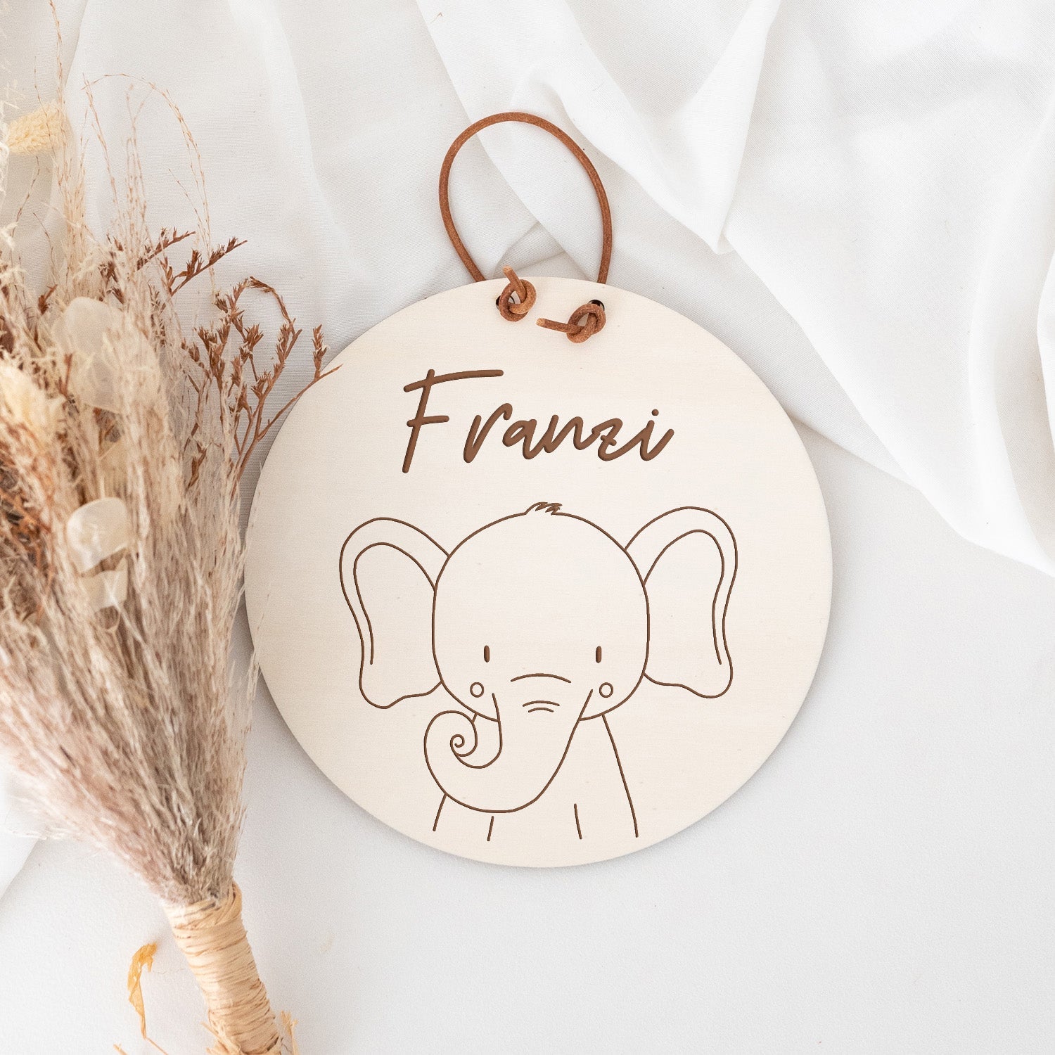 Türschild Kinderzimmer personalisiert - Tier Gravur - wunderwunsch