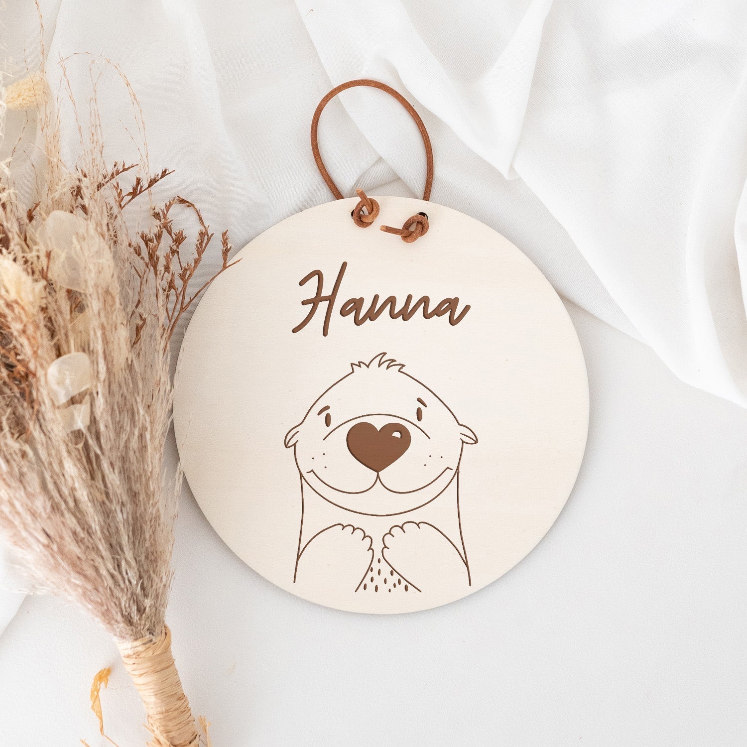 Türschild Kinderzimmer personalisiert - Tier Gravur - wunderwunsch