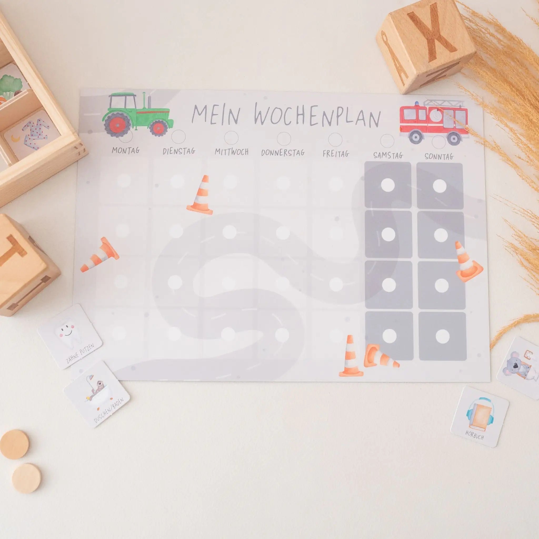 Wochenplan "Fahrzeuge" - wunderwunsch