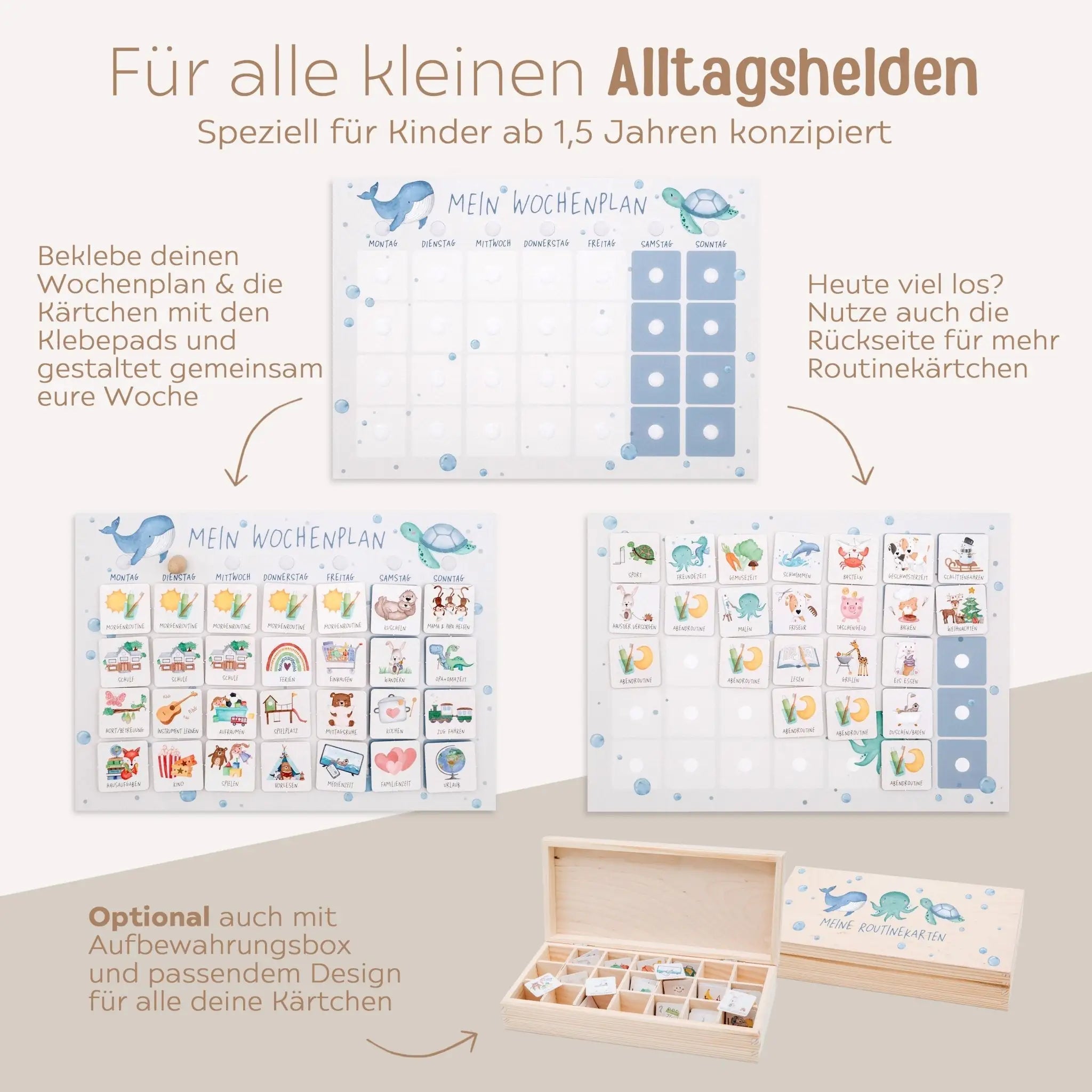 Wochenplan "Meerestiere" - wunderwunsch