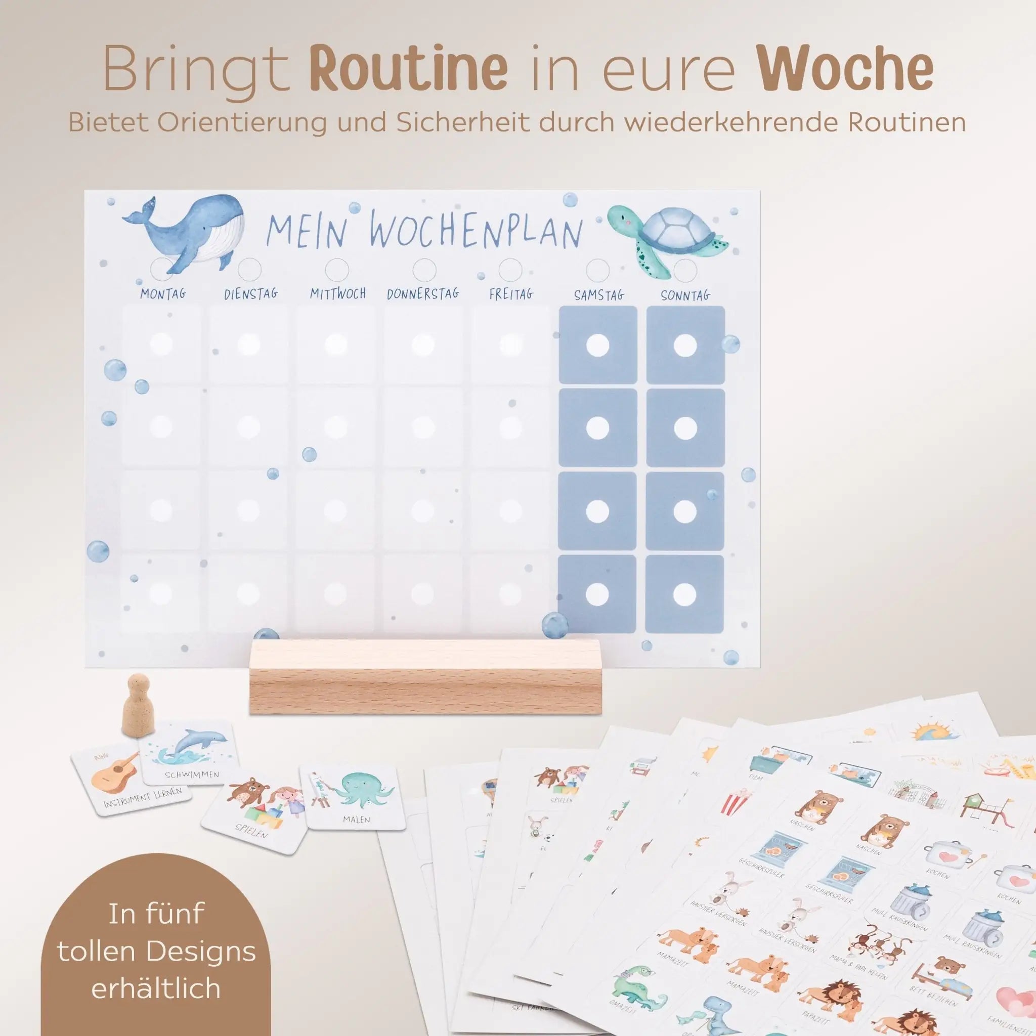 Wochenplan "Meerestiere" - wunderwunsch