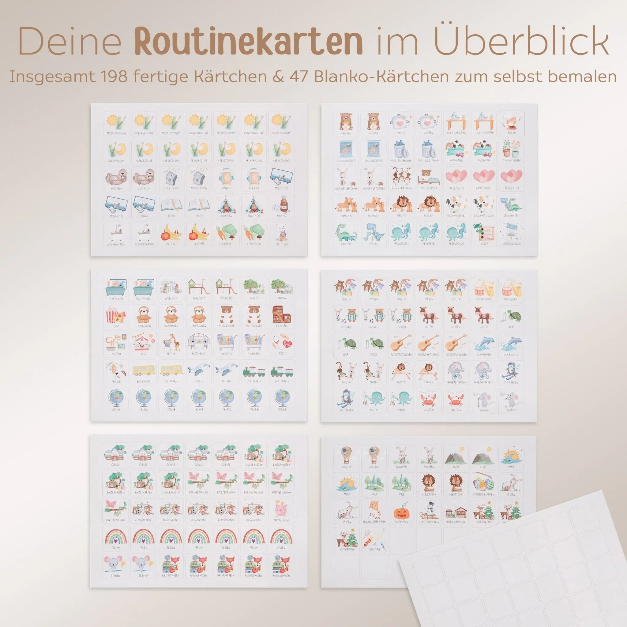 Wochenplan "Tiere Boho" - wunderwunsch