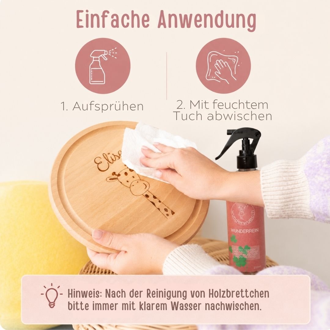Wunderrein - Spezialreiniger für Holz und Spielzeug - wunderwunsch
